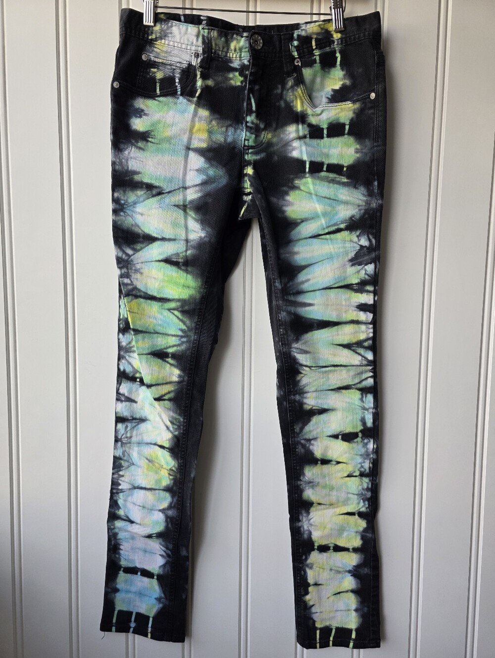 Rouge Skinny Fit Denim Tie Dye Skinny Jeans Womens Size 32X31